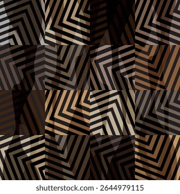 chain pattern geometric fabric design