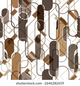 chain pattern geometric fabric design