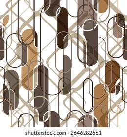 chain pattern geometric fabric design