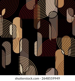 chain pattern geometric fabric design