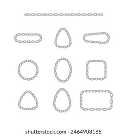 chain pattern line vector illustration.