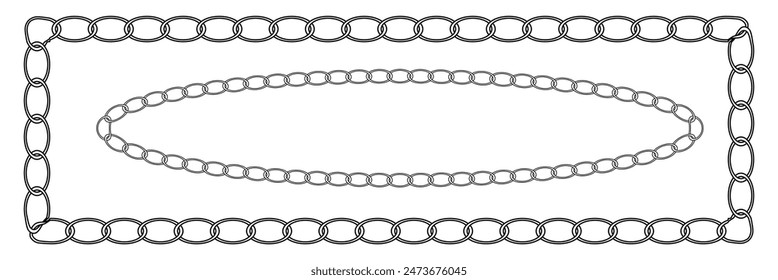 Chain pattern. Seamless pattern with chain. Eps10.