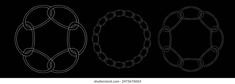 Chain pattern. Seamless pattern with chain. Eps10.