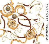 Chain pattern.Golden chains. Belt, rope, tassel pattern
chain pattern.
