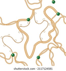 Chain pattern.Golden chains. Belt, rope, tassel pattern
chain pattern.
