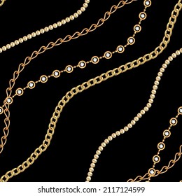 Chain pattern.Golden chains. Belt, rope, tassel pattern
chain pattern.
