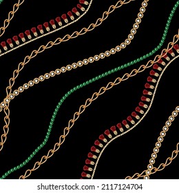 Chain pattern.Golden chains. Belt, rope, tassel pattern
chain pattern.
