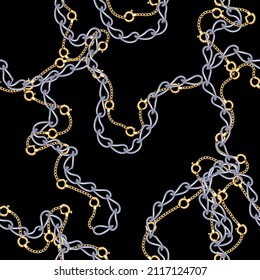 Chain pattern.Golden chains. Belt, rope, tassel pattern
chain pattern.
