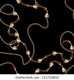 Chain pattern.Golden chains. Belt, rope, tassel pattern
chain pattern.
