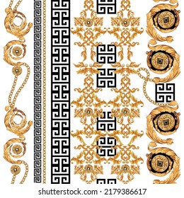 Chain pattern.Golden chains. Belt, rope, tassel pattern chain pattern.
