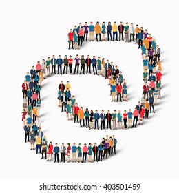 chain people sign