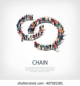 chain people sign