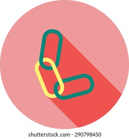 Chain, piece, linked, connection icon vector image. Can also be used for seo, digital marketing, technology. Suitable for use on web apps, mobile apps and print media.