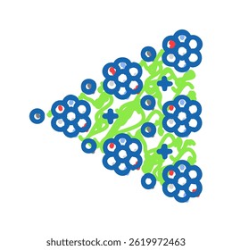 chain reaction nuclear energy doodle icon sketch vector. chain reaction nuclear energy sign. isolated symbol illustration