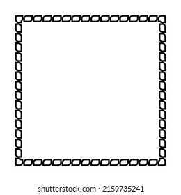 Chain rectangle border frame for your design