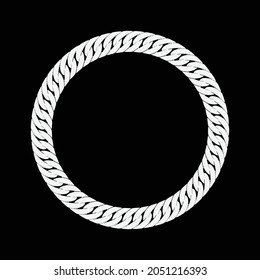 Chain round frame. Creative design.