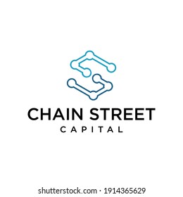 chain s logo design eps