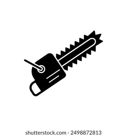 chain saw concept line icon. Simple element illustration. chain saw concept outline symbol design.