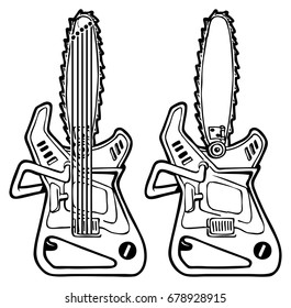chain saw guitar