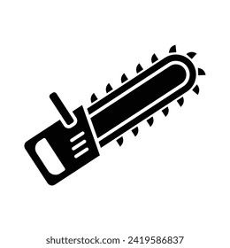 Chain saw icon vector illustration on trendy design