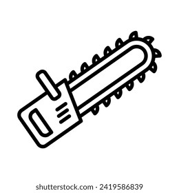 Chain saw icon vector illustration on trendy design