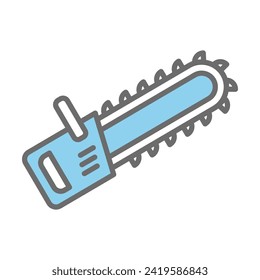 Chain saw icon vector illustration on trendy design