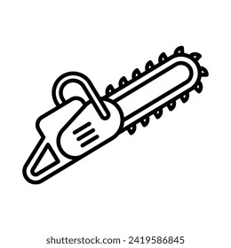 Chain saw icon vector illustration on trendy design