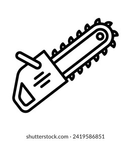 Chain saw icon vector illustration on trendy design