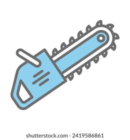 Chain saw icon vector illustration on trendy design