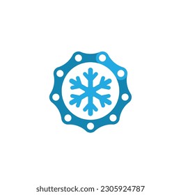 chain security logo technology vector design tech