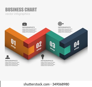 chain serial data pattern vector business infographics