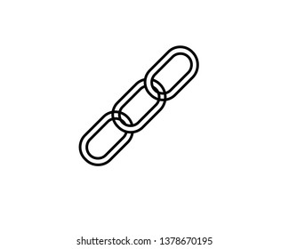 chain sign communication web icon. vector design - Vector
