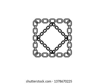 chain sign communication web icon. vector design - Vector
