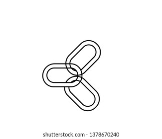 chain sign communication web icon. vector design - Vector
