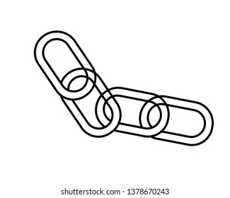 chain sign communication web icon. vector design - Vector
