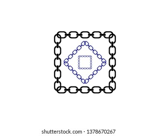 chain sign communication web icon. vector design - Vector
