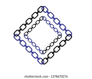 chain sign communication web icon. vector design - Vector
