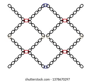 chain sign communication web icon. vector design - Vector
