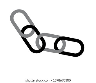 chain sign communication web icon. vector design - Vector
