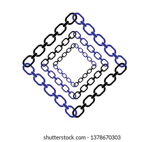 chain sign communication web icon. vector design - Vector

