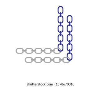 chain sign communication web icon. vector design - Vector
