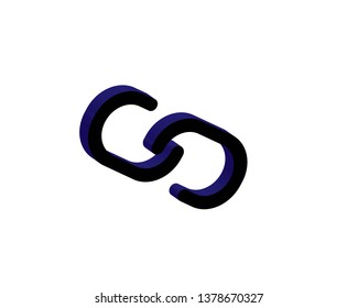 chain sign communication web icon. vector design - Vector
