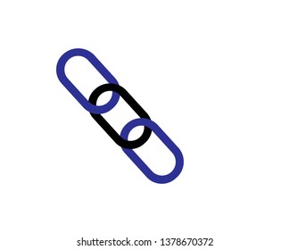 chain sign communication web icon. vector design - Vector
