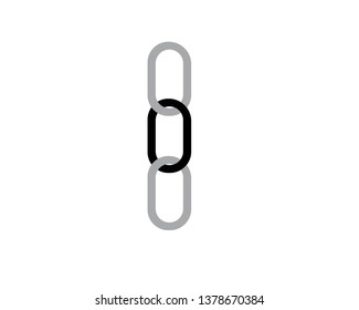 chain sign communication web icon. vector design - Vector
