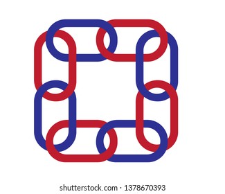 chain sign communication web icon. vector design - Vector
