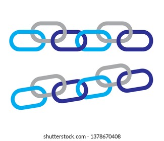 chain sign communication web icon. vector design - Vector
