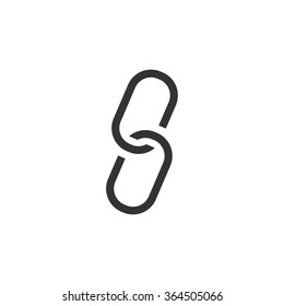 chain sign communication web icon. vector design