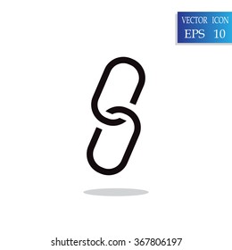chain sign communication web icon. vector design