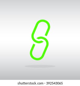 chain sign communication web icon. vector design