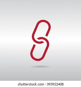 chain sign communication web icon. vector design